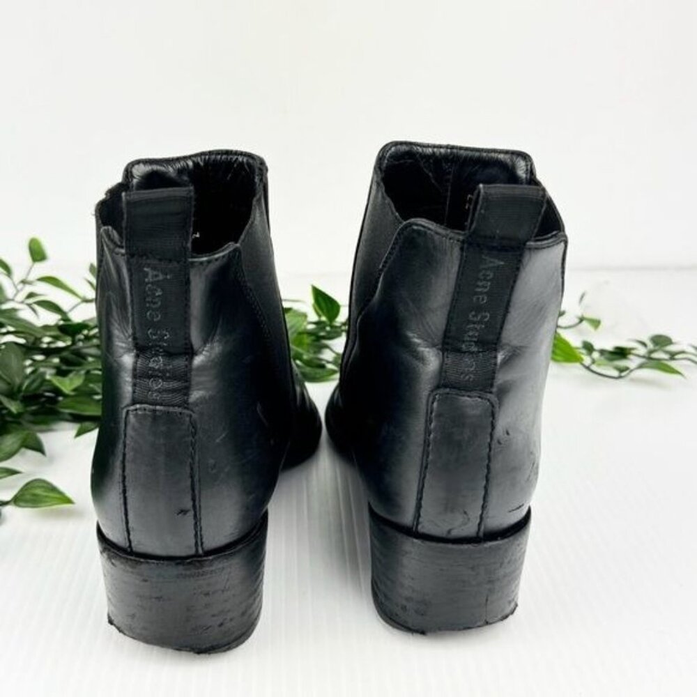 Acne Studios Black Jensen Ankle Boots 6.5 - Picture 3 of 10